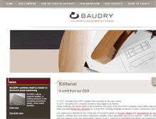 Tablet Screenshot of baudry-sa.fr